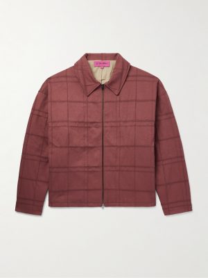 Checked Cotton-Blend Jacquard Jacket Checked Cotton-Blend Jacquard Jacket