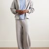 Daily Wide-Leg Cotton and Cashmere-Blend Jersey Sweatpants - OU Daily Wide-Leg Cotton and Cashmere-Blend Jersey Sweatpants - OU