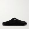 Suede Mules