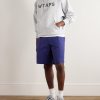 Straight-Leg Pleated Cotton-Twill Shorts - OU Straight-Leg Pleated Cotton-Twill Shorts - OU