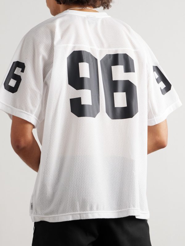 Logo-Print Mesh T-Shirt - BK Logo-Print Mesh T-Shirt - BK