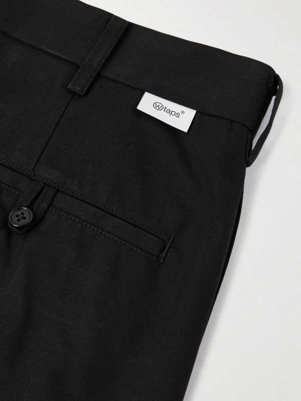 Straight-Leg Cropped Canvas Trousers - CU Straight-Leg Cropped Canvas Trousers - CU