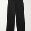 Straight-Leg Cropped Canvas Trousers Straight-Leg Cropped Canvas Trousers