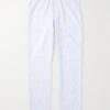 Straight-Leg Striped Cotton Oxford Trousers