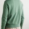 Slim-Fit Logo-Embroidered Cotton-Jersey Half-Zip Sweatshirt - BK