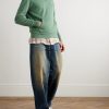Slim-Fit Logo-Embroidered Cotton-Jersey Half-Zip Sweatshirt - OU
