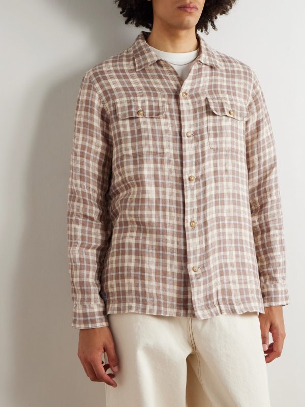 Checked Linen Shirt - FR
