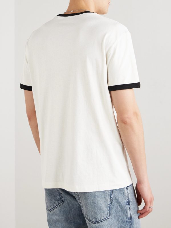 Printed Cotton-Jersey T-Shirt - BK