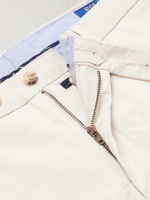 Slim-Fit Stretch-Cotton Twill Trousers - E1 Slim-Fit Stretch-Cotton Twill Trousers - E1