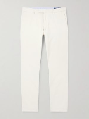Slim-Fit Stretch-Cotton Twill Trousers Slim-Fit Stretch-Cotton Twill Trousers