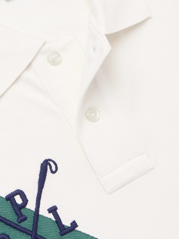 Slim-Fit Logo-Embroidered Striped Cotton-Piqué Polo Shirt - CU Slim-Fit Logo-Embroidered Striped Cotton-Piqué Polo Shirt - CU