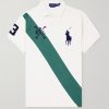 Slim-Fit Logo-Embroidered Striped Cotton-Piqué Polo Shirt Slim-Fit Logo-Embroidered Striped Cotton-Piqué Polo Shirt