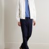 Logo-Embroidered Cotton-Twill Bomber Jacket - OU Logo-Embroidered Cotton-Twill Bomber Jacket - OU