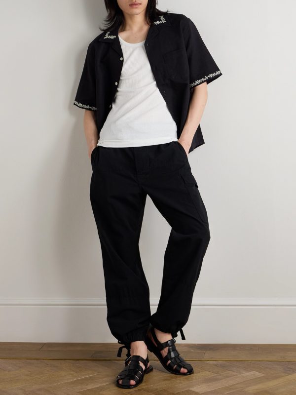 Beachcomber Tapered Cotton-Canvas Cargo Trousers - OU Beachcomber Tapered Cotton-Canvas Cargo Trousers - OU