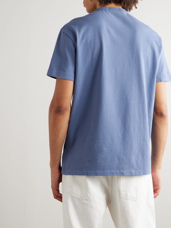 Logo-Embroidered Cotton-Jersey T-Shirt - BK Logo-Embroidered Cotton-Jersey T-Shirt - BK