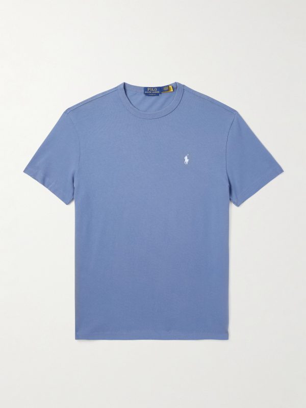 Logo-Embroidered Cotton-Jersey T-Shirt Logo-Embroidered Cotton-Jersey T-Shirt