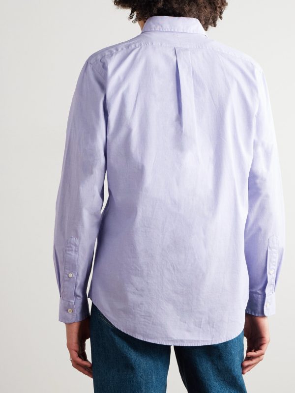 Button-Down Collar Cotton Shirt - BK Button-Down Collar Cotton Shirt - BK