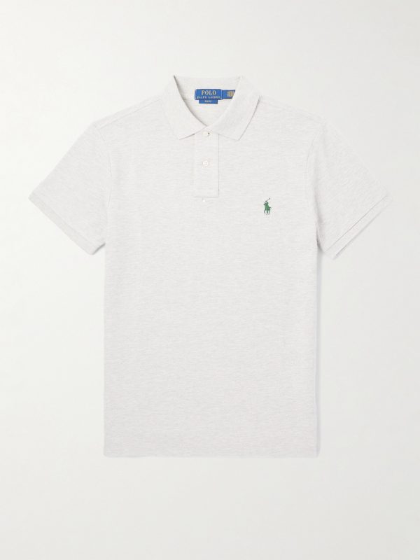 Slim-Fit Logo-Embroidered Cotton-Piqué Polo Shirt Slim-Fit Logo-Embroidered Cotton-Piqué Polo Shirt