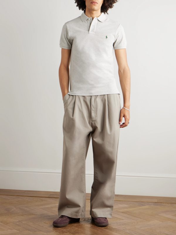 Slim-Fit Logo-Embroidered Cotton-Piqué Polo Shirt - OU Slim-Fit Logo-Embroidered Cotton-Piqué Polo Shirt - OU