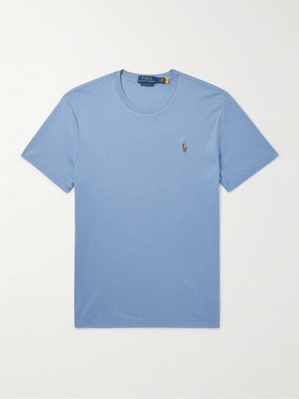 Logo-Embroidered Cotton-Jersey T-Shirt Logo-Embroidered Cotton-Jersey T-Shirt