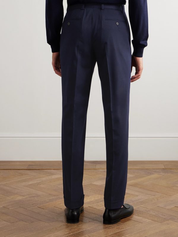 Chester Straight-Leg Stretch-Twill Suit Trousers - BK Chester Straight-Leg Stretch-Twill Suit Trousers - BK