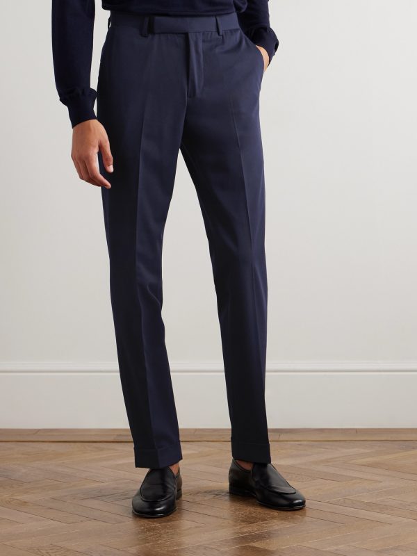 Chester Straight-Leg Stretch-Twill Suit Trousers - FR Chester Straight-Leg Stretch-Twill Suit Trousers - FR