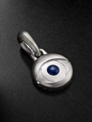 Evil Eye Sterling Silver Lapis Lazuli Pendant