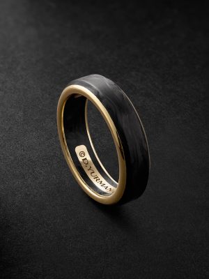 Streamline® 18-Karat Gold and Forged Carbon Ring