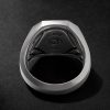 Streamline® Sterling Silver Diamond Signet Ring - BK Streamline® Sterling Silver Diamond Signet Ring - BK
