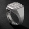 Streamline® Sterling Silver Diamond Signet Ring Streamline® Sterling Silver Diamond Signet Ring