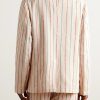 Unstructured Striped Cotton-Canvas Suit Jacket - BK Unstructured Striped Cotton-Canvas Suit Jacket - BK