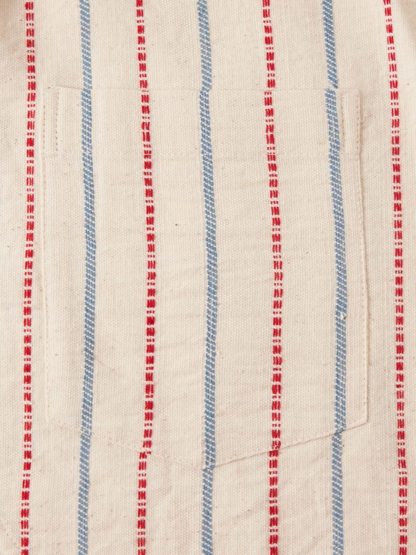 Unstructured Striped Cotton-Canvas Suit Jacket - E1 Unstructured Striped Cotton-Canvas Suit Jacket - E1