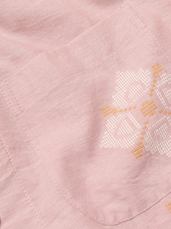 Ayo Convertible-Collar Embroidered Cotton Shirt - CU Ayo Convertible-Collar Embroidered Cotton Shirt - CU