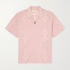 Ayo Convertible-Collar Embroidered Cotton Shirt Ayo Convertible-Collar Embroidered Cotton Shirt