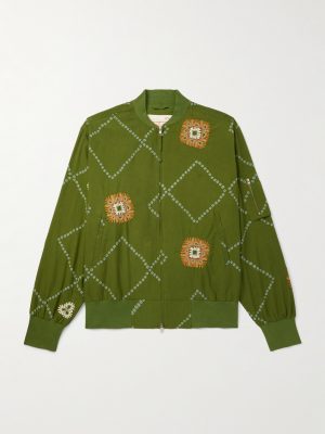 Embroidered Printed Cotton Jacket