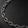 Madison Sterling Silver and 18-Karat Gold Chain Necklace - CU Madison Sterling Silver and 18-Karat Gold Chain Necklace - CU
