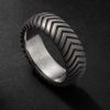 Chevron Titanium Ring Chevron Titanium Ring