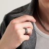 Chevron Titanium Ring - OU Chevron Titanium Ring - OU