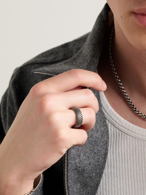 Chevron Titanium Ring - OU Chevron Titanium Ring - OU