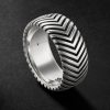 Chevron Sterling Silver Ring