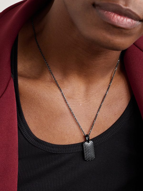 Chevron Titanium Pendant - OU