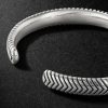 Chevron Sterling Silver Cuff - BK Chevron Sterling Silver Cuff - BK