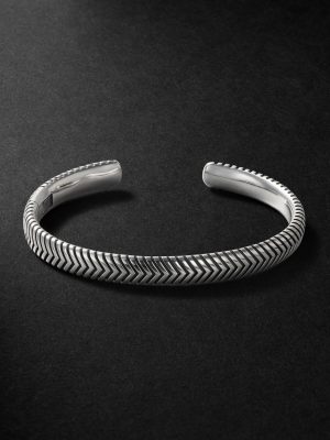 Chevron Sterling Silver Cuff
