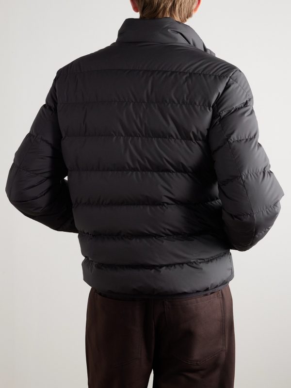 Baudinet Logo-Appliquéd Quilted Shell Down Jacket - BK
