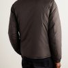 Livra Reversible Fleece and Nubuck-Trimmed Airsoft Down Jacket - BK Livra Reversible Fleece and Nubuck-Trimmed Airsoft Down Jacket - BK