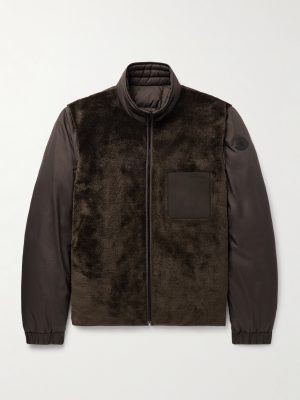 Livra Reversible Fleece and Nubuck-Trimmed Airsoft Down Jacket Livra Reversible Fleece and Nubuck-Trimmed Airsoft Down Jacket