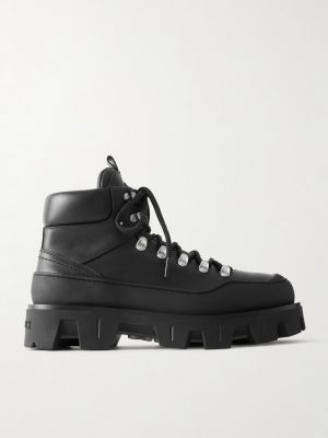 Peak Rubber-Trimmed Leather Hiking Boots Peak Rubber-Trimmed Leather Hiking Boots