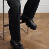 Peak Rubber-Trimmed Leather Hiking Boots - OU