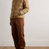 Maya Logo-Appliquéd Quilted Shell Hooded Down Jacket - OU Maya Logo-Appliquéd Quilted Shell Hooded Down Jacket - OU