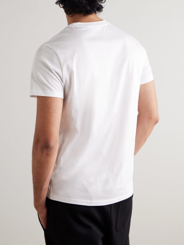 Logo-Appliquéd Cotton-Jersey T-Shirt - BK